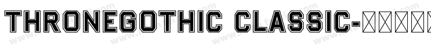 ThroneGothic classic字体转换